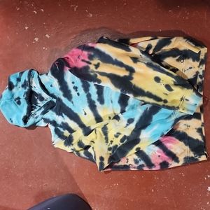 Tie-dyed hoodie
